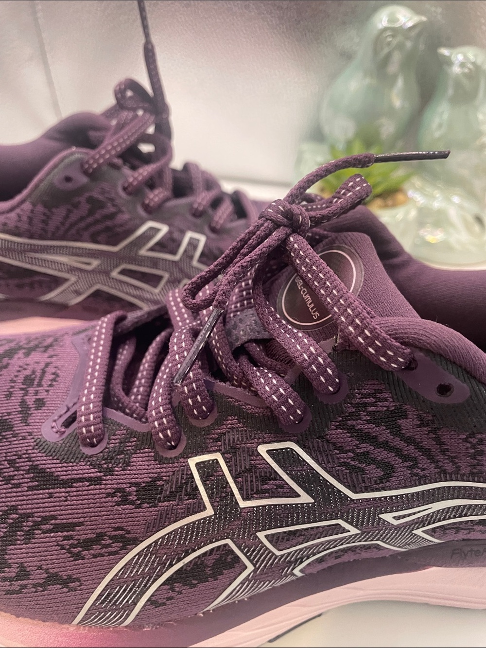 BNWOT/ASICS Women's Plum and Pink Running Sneakers
